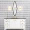 Snow White Foster 11"x14 15/16" Multi Finish Rhomboid Blend Marble Mosaic Tile