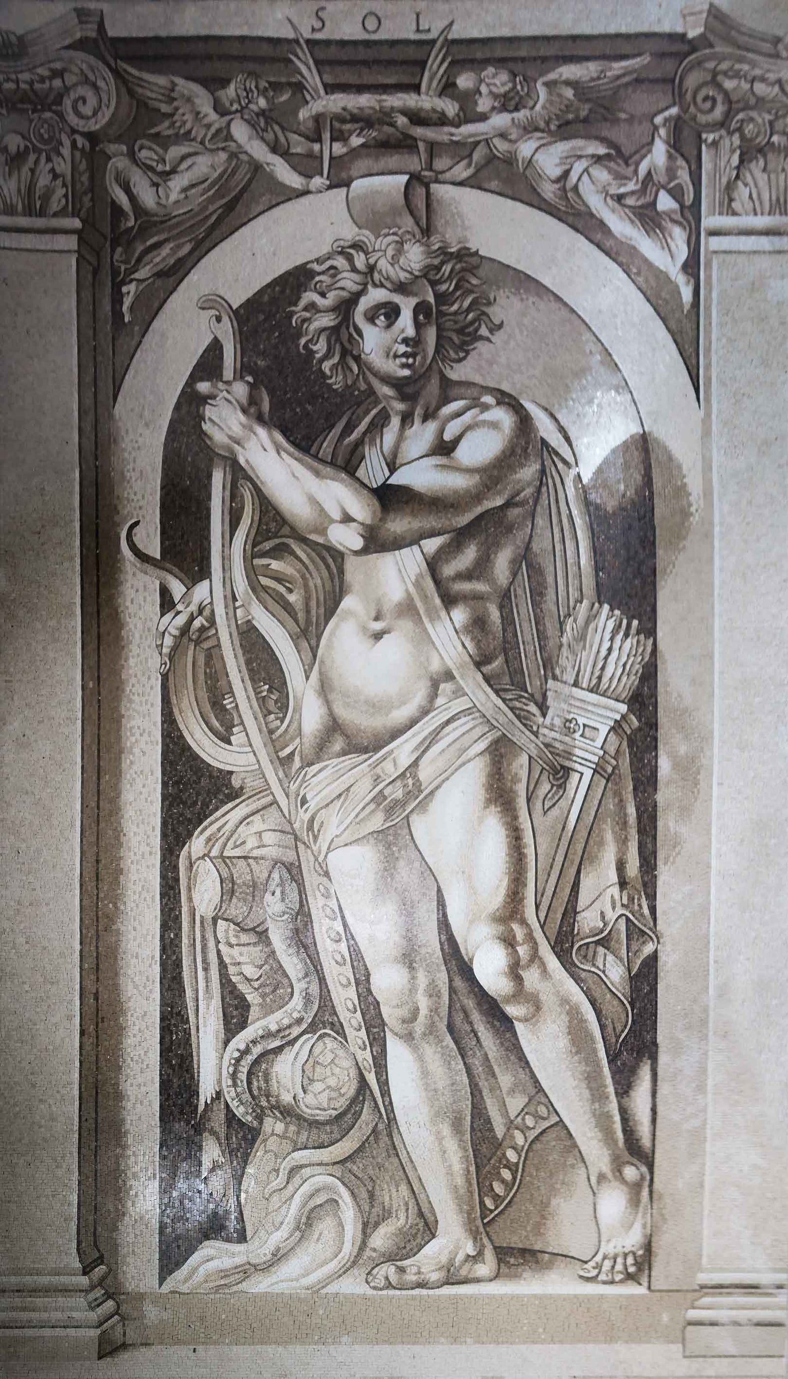 Mosaic Tile Art - Sol God