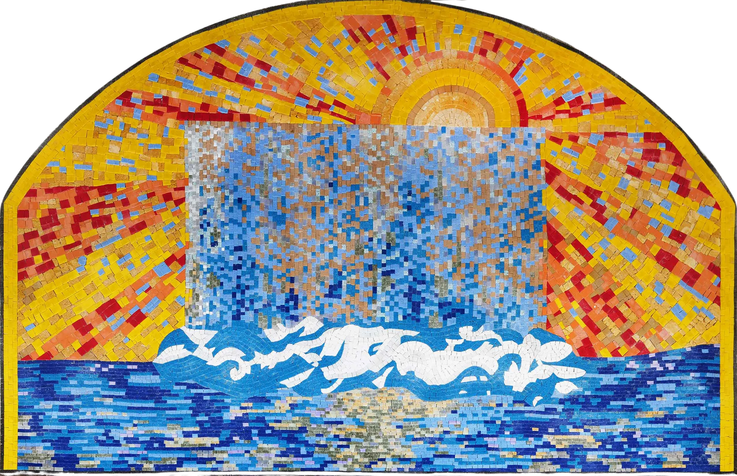 Sunrise Mosaic - Kitchen Backsplash