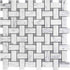 Keefer Mix Bardiglio 12"x12" Polished Basket Weave Marble Mosaic