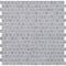 Alpha Blue Honed 12"x12" Offset 5/8"x5/8" Marble Mosaic