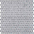 Alpha Blue Honed 12"x12" Offset 5/8"x5/8" Marble Mosaic