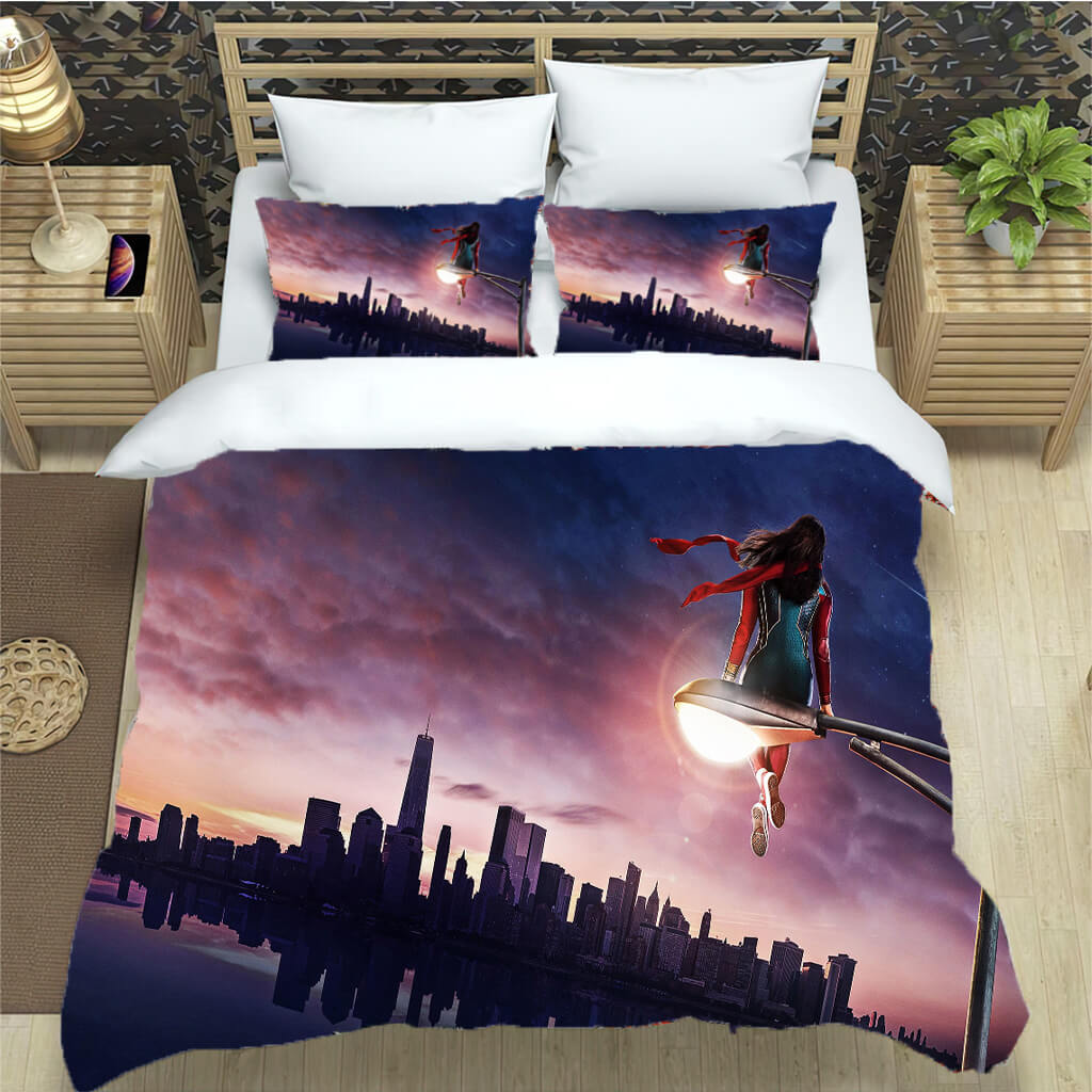 MS MARVEL Bedding Set Pattern Quilt Cover Without Filler