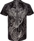 Sakkas Eagle,Sword and Chains Metallic Silver Embossed Cotton Mens T-Shirt