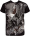 Sakkas Flying Eagle Metallic Silver Embossed Cotton Mens Fashion T-Shirt