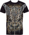 Sakkas Sword and Griffin Metallic Silver Embossed Cotton Mens Fashion T-shirt