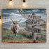 Highland Cow Rustic Sign