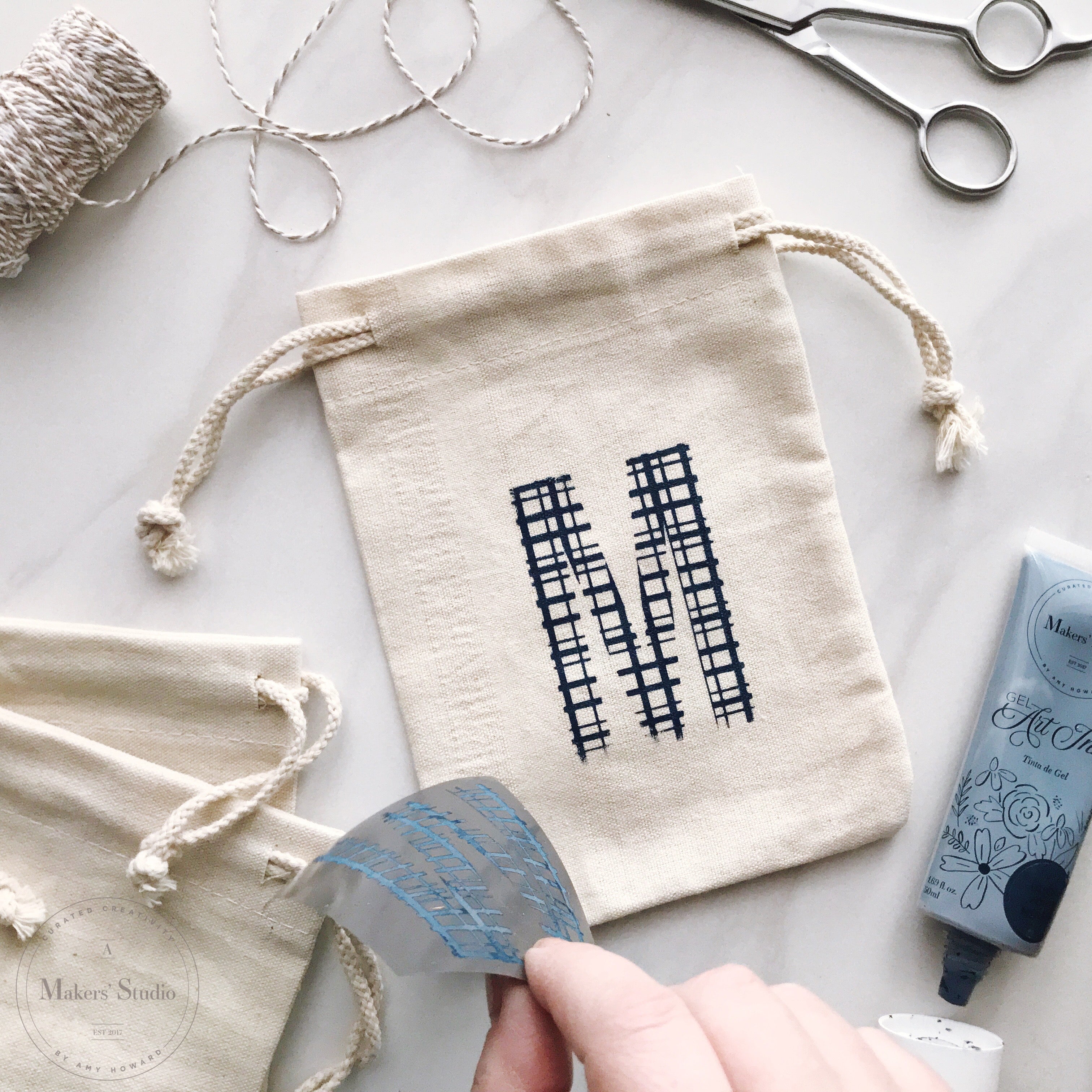 Madras Letters - Mesh Stencil - 12x18