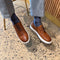 Men's Don Giovanni Wingtips - Cognac w/ White Sole
