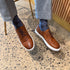 Men's Don Giovanni Wingtips - Cognac w/ White Sole