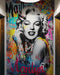 Marilyn Monroe Wallpaper Mural. Graffiti Art Mural. Colorful Pop Art. #6851