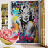 Marilyn Monroe Wallpaper Mural. Graffiti Art Mural. Colorful Pop Art. #6851