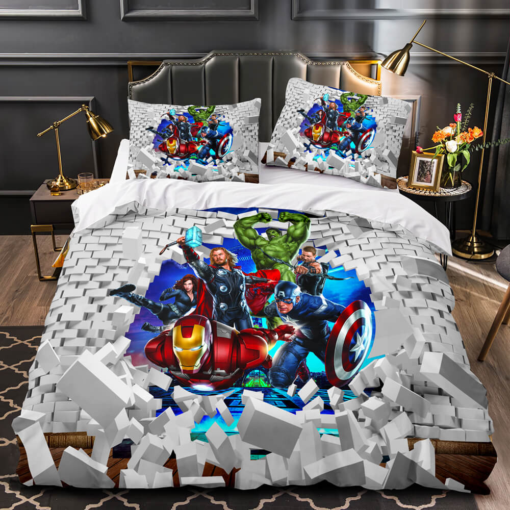Marvel Avengers Cosplay Bedding Set Quilt Covers Without Filler