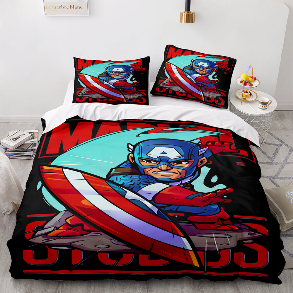 Marvel Comics Cosplay Bedding Set Quilt Cover Room Decoration