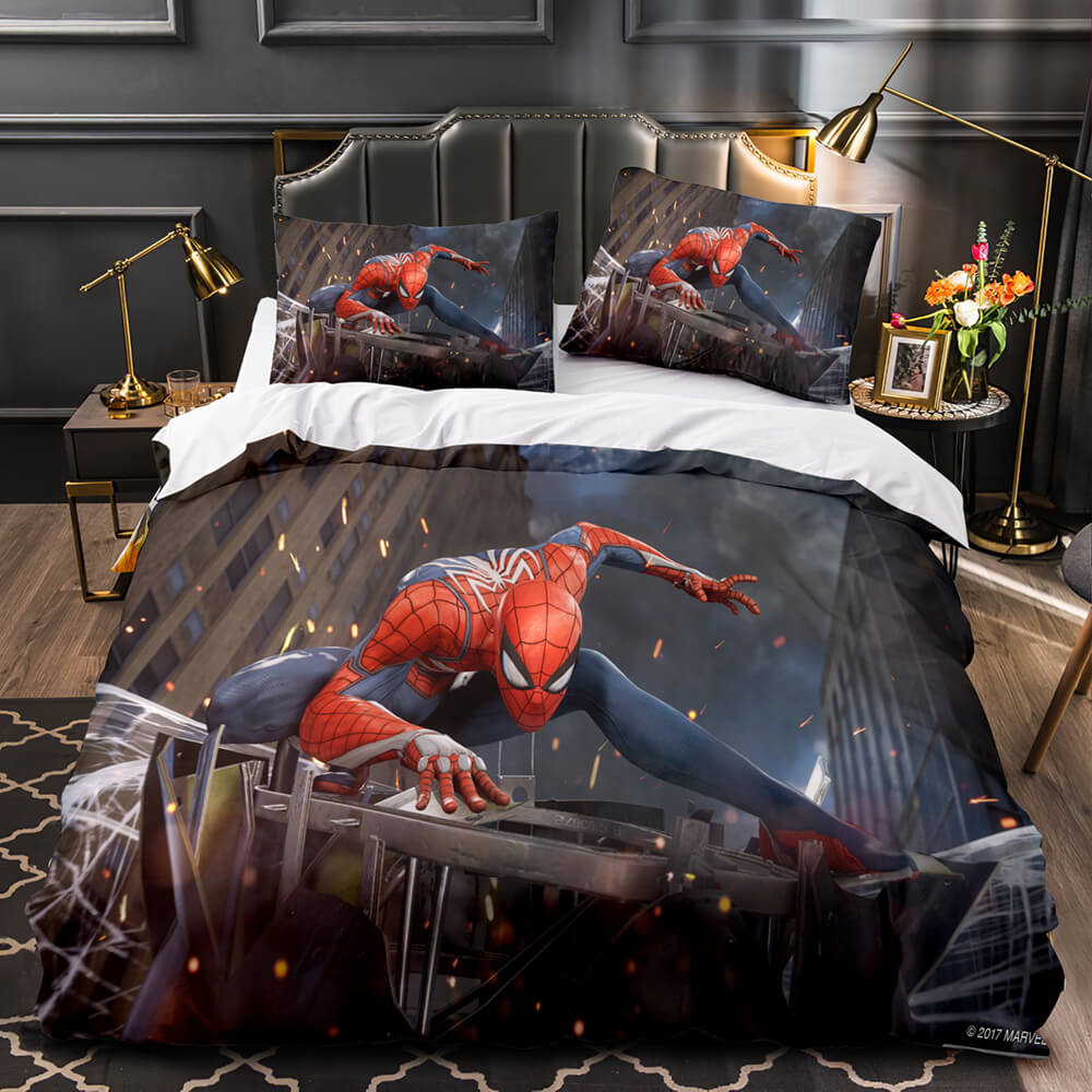 Marvel Spiderman Spider-Man Cosplay Bedding Set Quilt Covers Without Filler