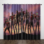 Masked Rider Curtains Pattern Blackout Window Drapes