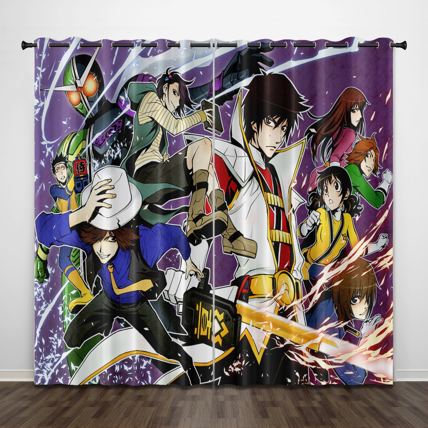 Masked Rider Curtains Pattern Blackout Window Drapes