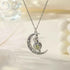 Moonstone Pendant Necklace Stainless Steel Moonstone Jewelry Women Gift