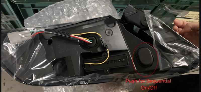 OLM Spec-AR LED Taillights (Clear Lens/Black Base/Red Bar) - 2022+ WRX