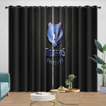Memphis Grizzlies Curtains Blackout Window Drapes Room Decoration