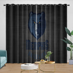 Memphis Grizzlies Curtains Blackout Window Drapes Room Decoration