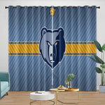 Memphis Grizzlies Curtains Blackout Window Drapes Room Decoration