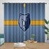 Memphis Grizzlies Curtains Blackout Window Drapes Room Decoration