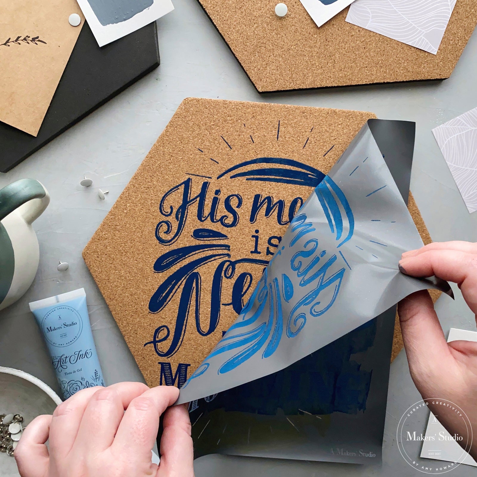 Mercy is New - Mesh Stencil 8.5x11