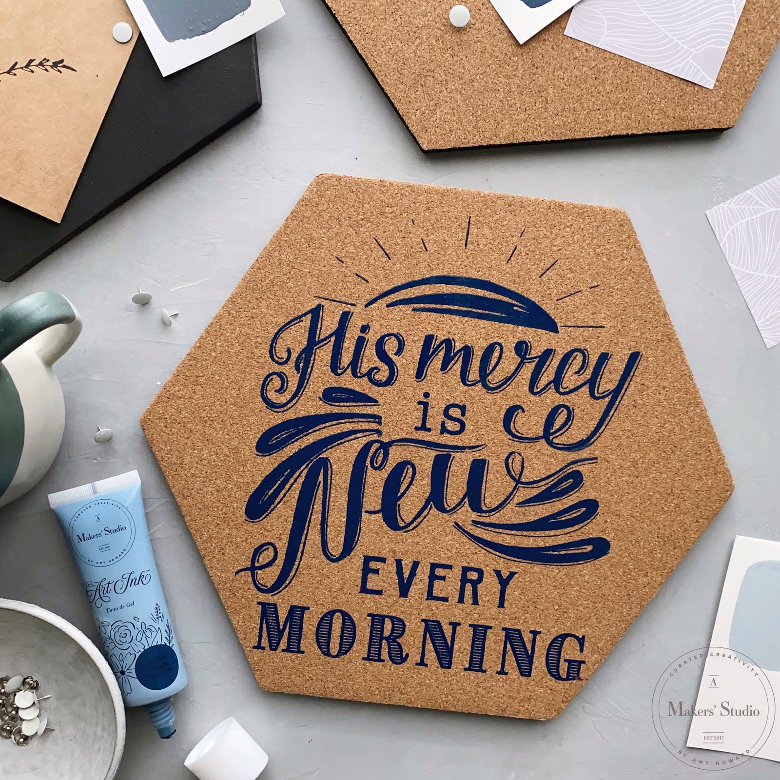 Mercy is New - Mesh Stencil 8.5x11