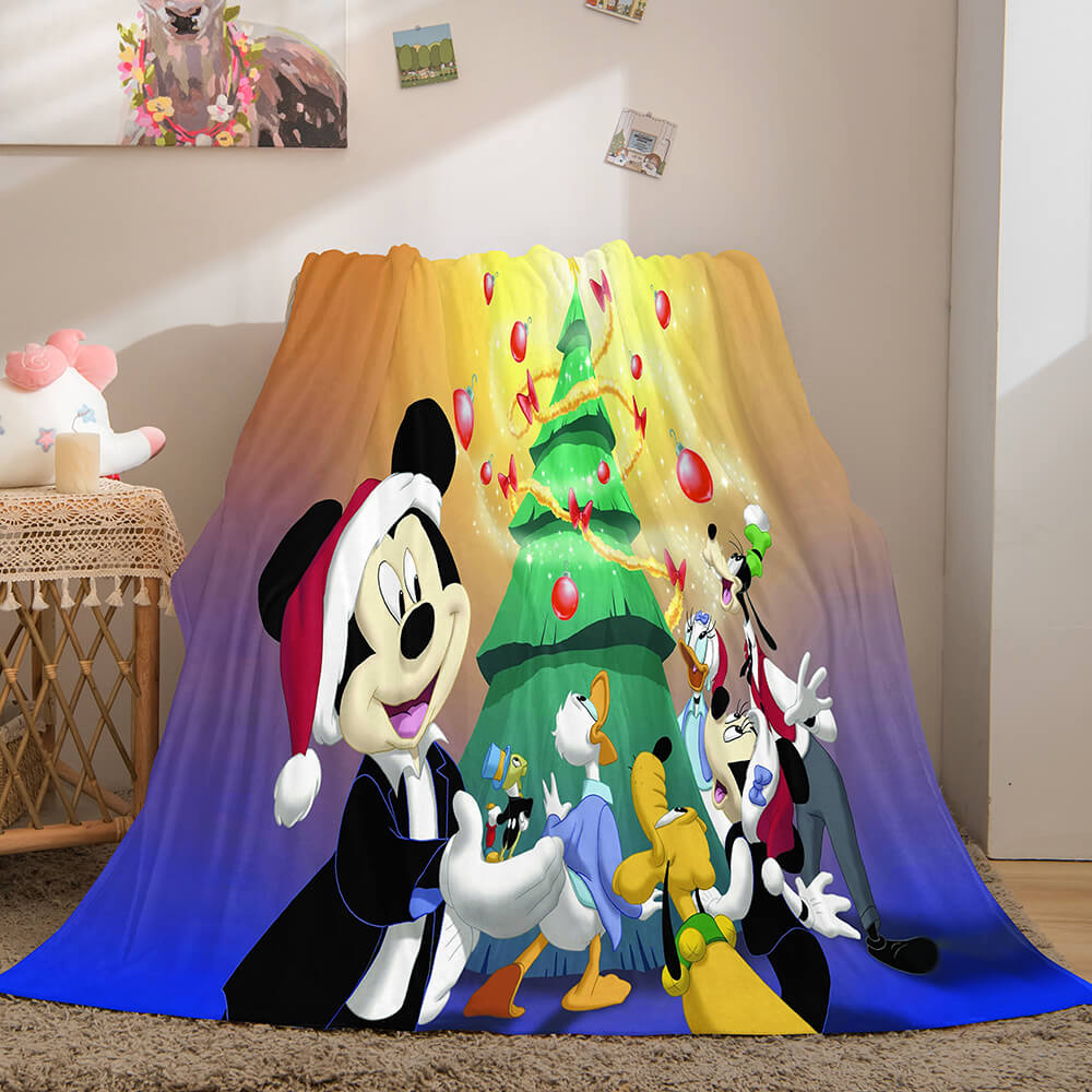 Merry Christmas Flannel Fleece Throw Cosplay Blanket
