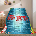 Merry Christmas Flannel Fleece Blanket