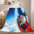 Merry Christmas Flannel Fleece Throw Cosplay Blanket