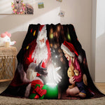 Merry Christmas Flannel Fleece Blanket