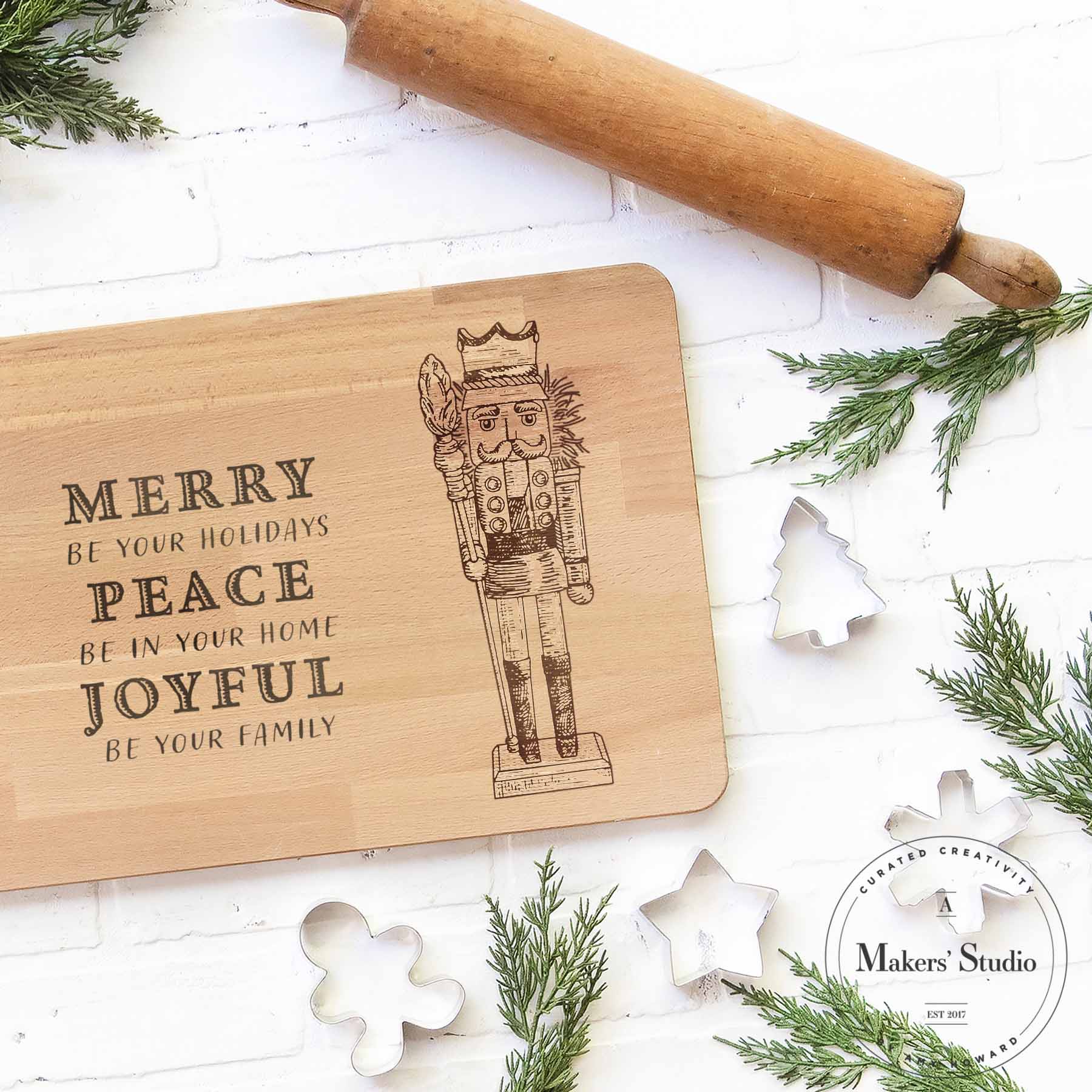 Merry Nutcracker - Mesh Stencil 8.5x11