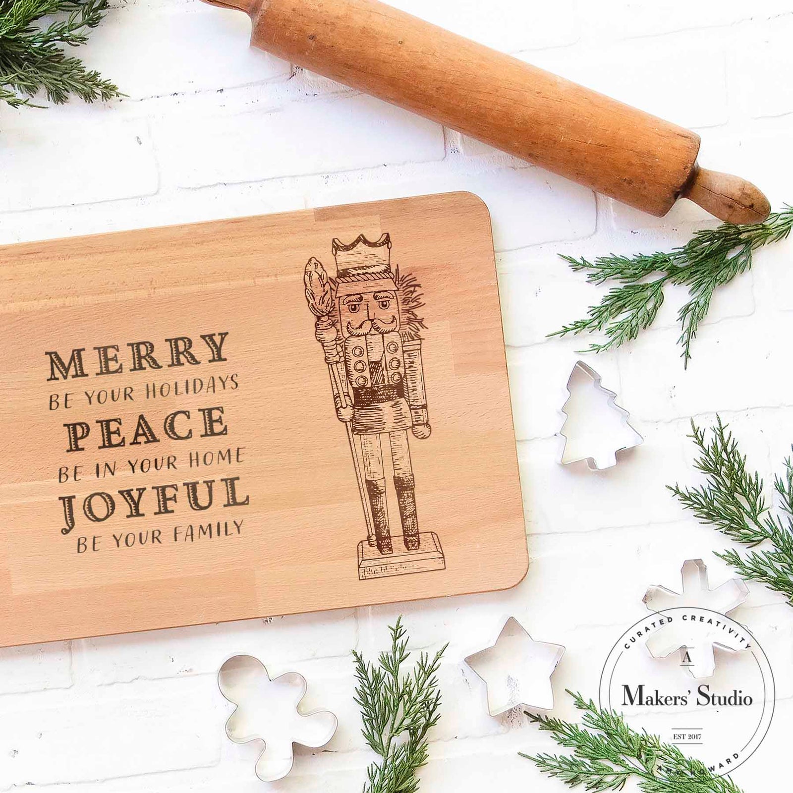 Merry Nutcracker - Mesh Stencil 8.5x11