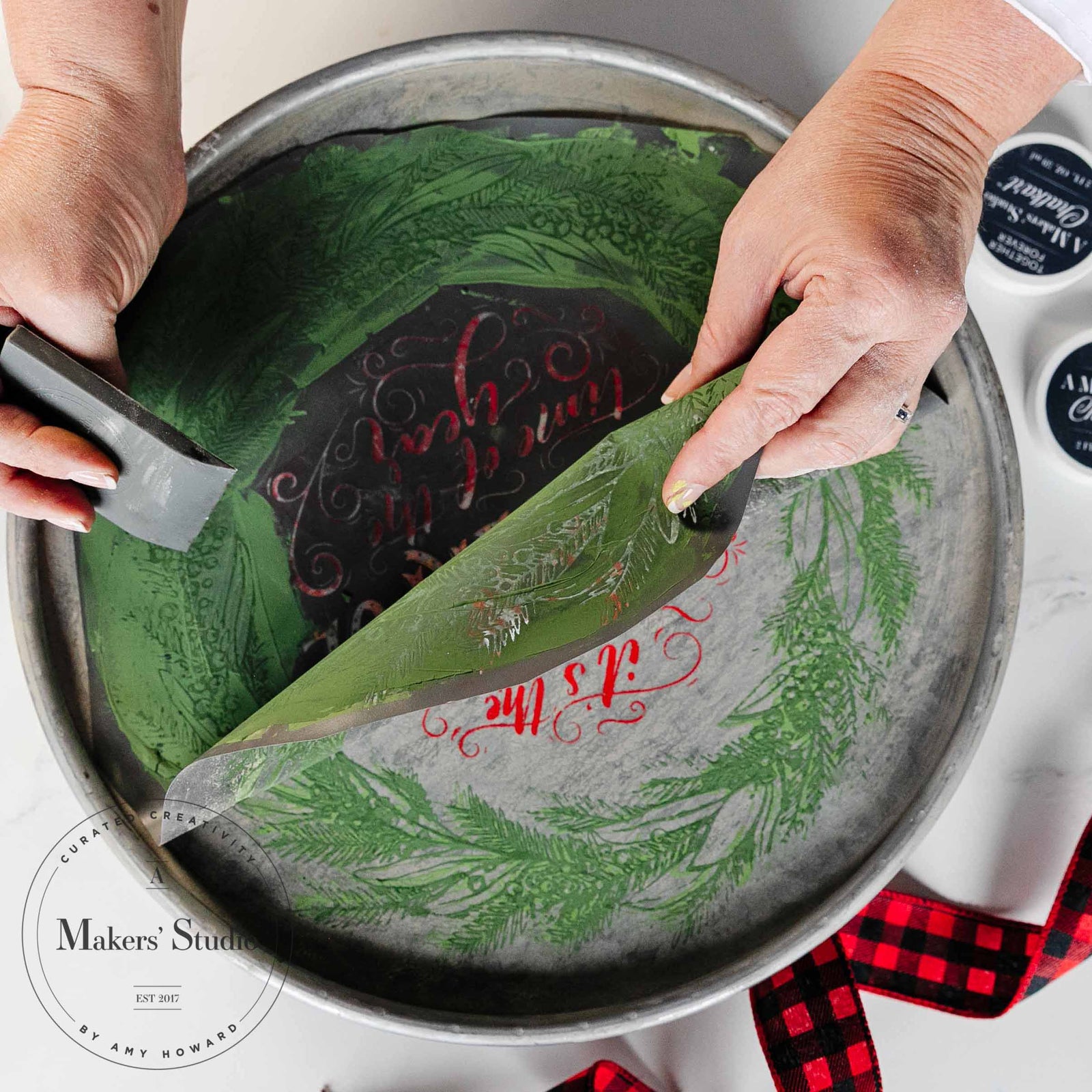 Merry and Bright - Mesh Stencil 12x18