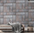 Modern Urban Wallpaper Decor. Metal Steel 3D Wall Mural. #6740
