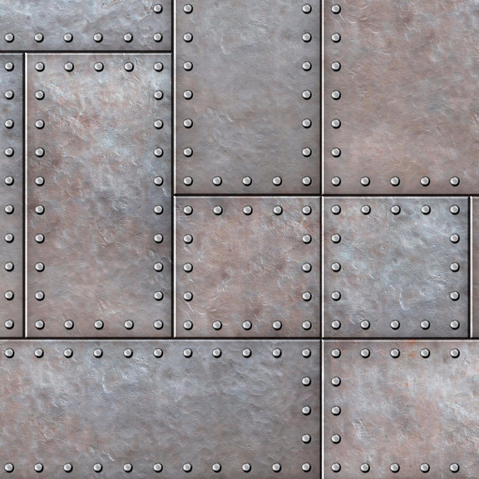 Modern Urban Wallpaper Decor. Metal Steel 3D Wall Mural. #6740