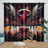 Miami Heat Curtains Blackout Window Drapes Room Decoration