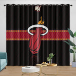 Miami Heat Curtains Blackout Window Drapes Room Decoration