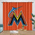 Miami Marlins Curtains Blackout Window Drapes Room Decoration