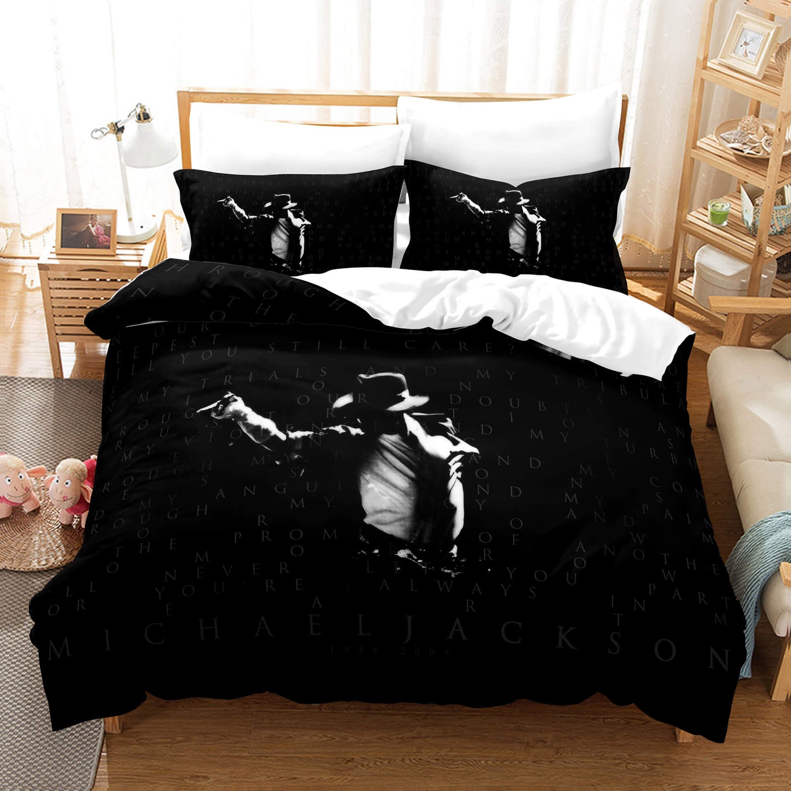 Michael Jackson 3 Piece Bedding Sets Quilt Covers