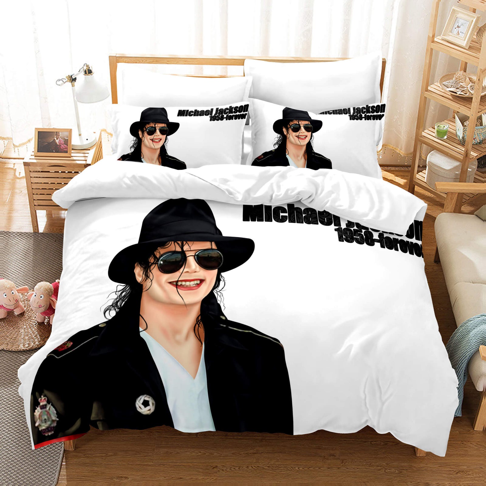 Michael Jackson 3 Piece Bedding Sets Quilt Covers