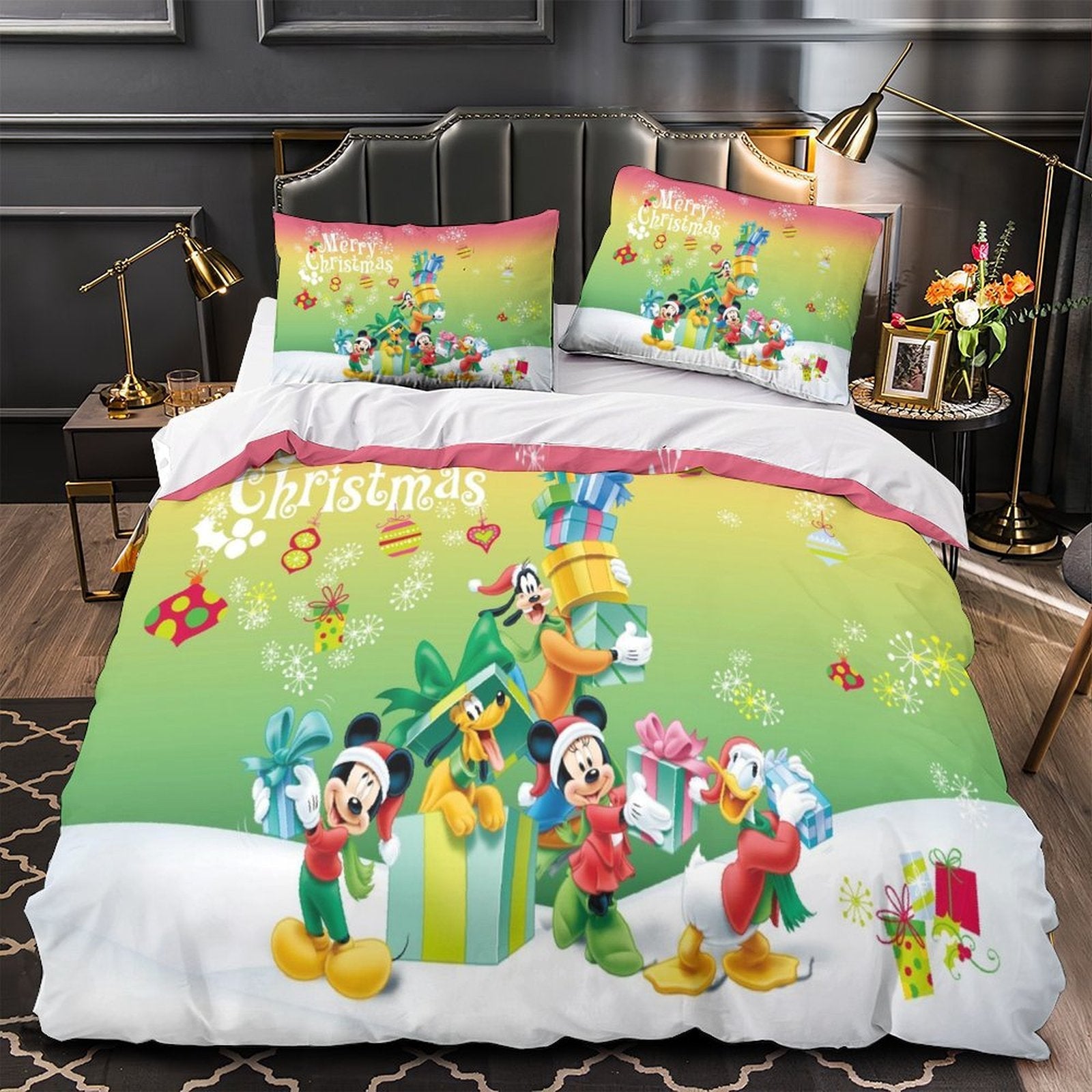 Mickey Mouse Bedding Set Pattern Quilt Cover Without Filler