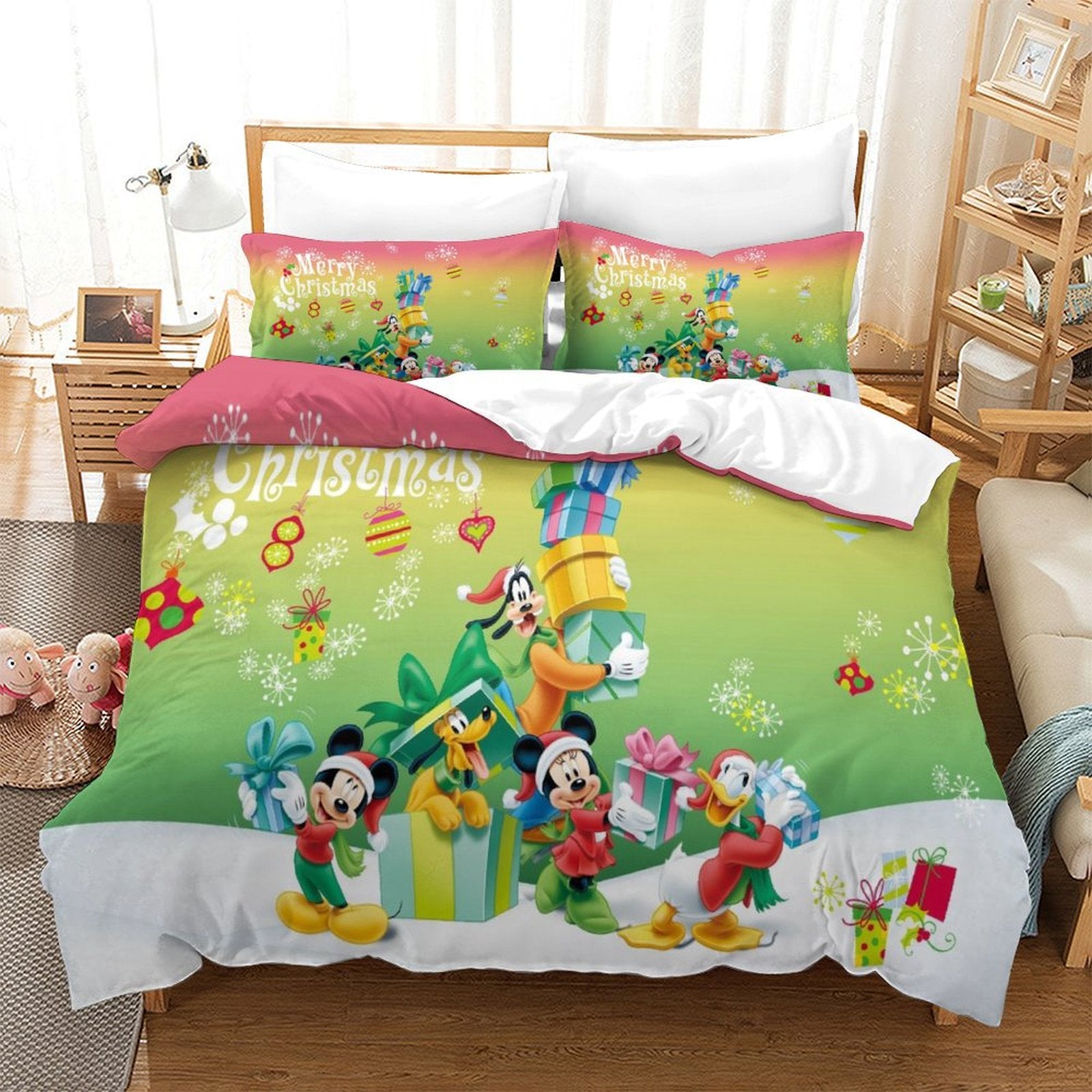 Mickey Mouse Bedding Set Pattern Quilt Cover Without Filler