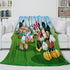 Mickey Mouse Club House Blanket Flannel Throw Room Decoration