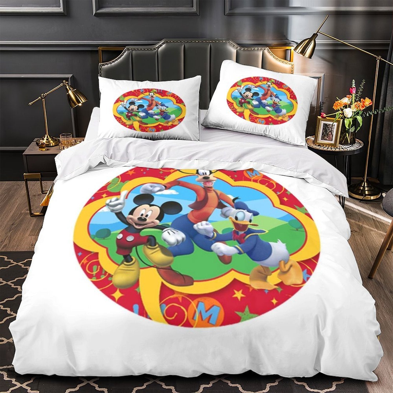 Mickey Mouse Club House Duvet Cover Kids Bedding Set Without Filler