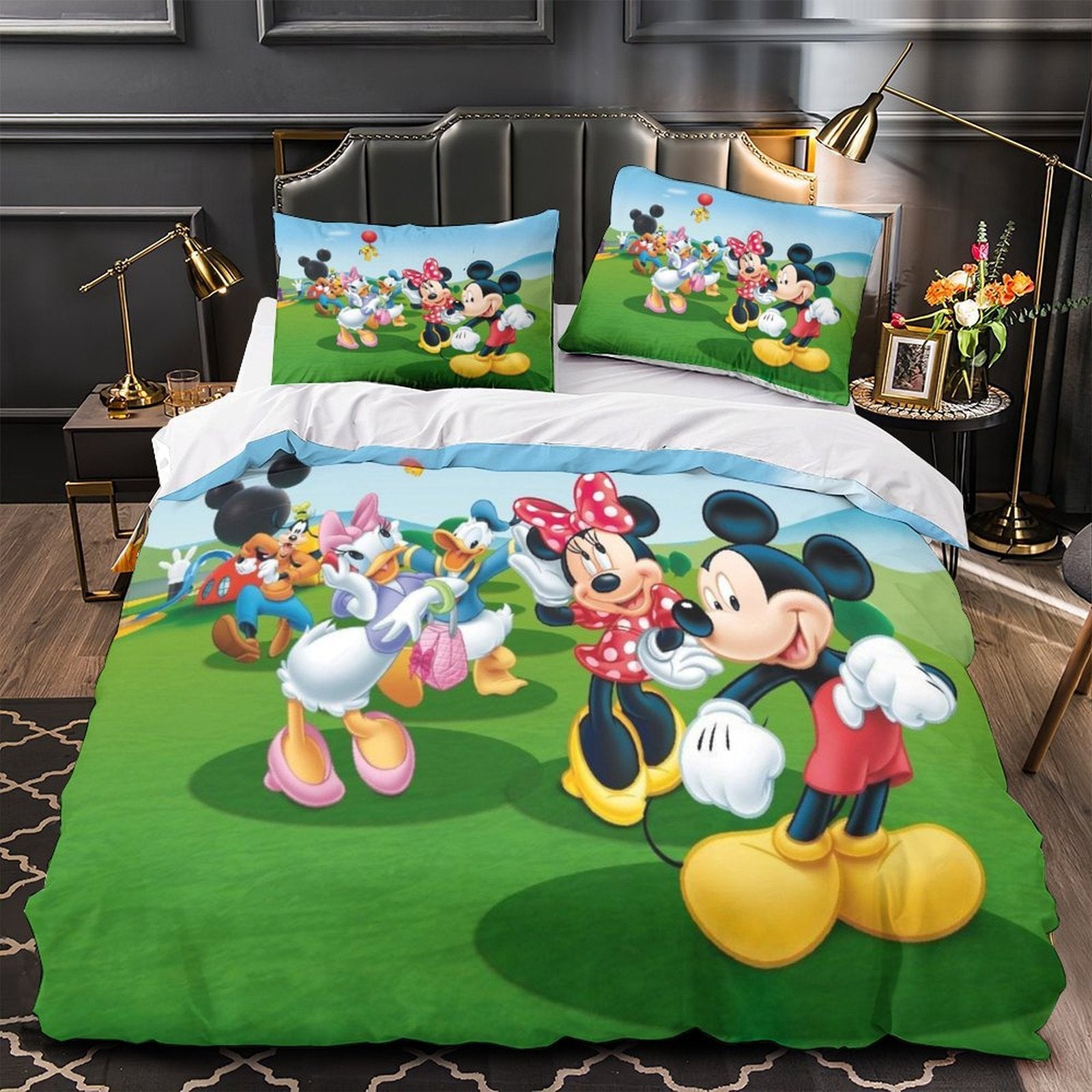 Mickey Mouse Club House Duvet Cover Kids Bedding Set Without Filler