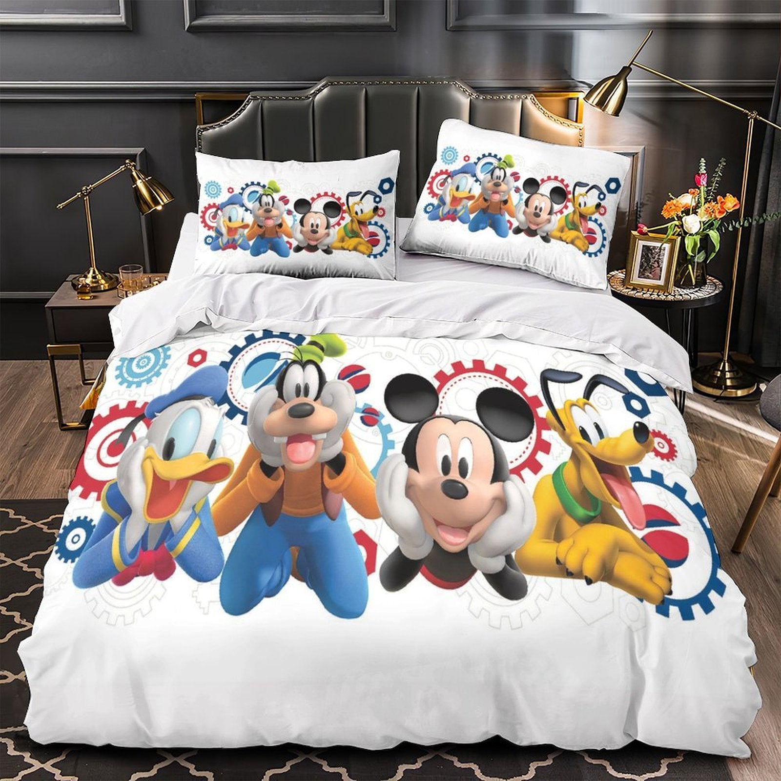 Mickey Mouse Club House Duvet Cover Kids Bedding Set Without Filler