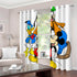 Mickey Mouse Curtains 2 Panels Blackout Window Drapes for Room Decoration